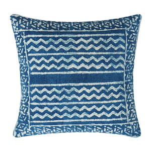 Offre Spéciale doux coton Dabu Block Print taie d'oreiller Indigo Floral housse de coussin avec motif géométrique pour la maison et l'hôtel à l'extérieur - Product Image 1