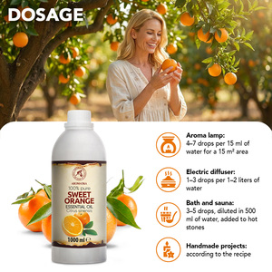 Aceite Esencial de Piel de Naranja Dulce Aromatika 1000 ml 100% Puro y Natural Citrus Sinensis Prensado en Frío Aromaterapia Para Todo Tipo de Piel - Product Image 3