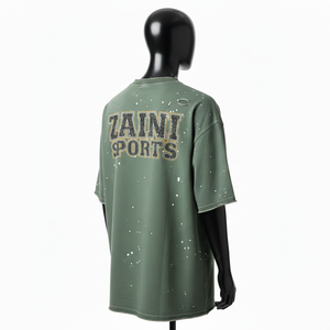 Camiseta 100% algodón para hombre, corte holgado, estampada, transpirable, con efecto desgastado, impresión de pantalla, logotipo personalizado, camisetas para hombre - Product Image 5