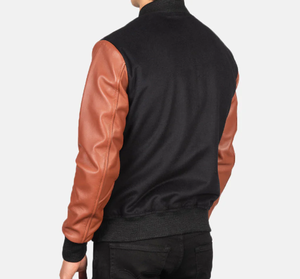 Premium <b>Men's</b> Leather Varsity <b>Jacket</b> Customizable Design for Classic Style <b>Men's</b> <b>Jackets</b> - Product Image 5