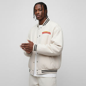 Veste longue de baseball pour homme en laine 100% OEM/ODM, logo brodé personnalisé, imperméable, respirante, streetwear - Product Image 1