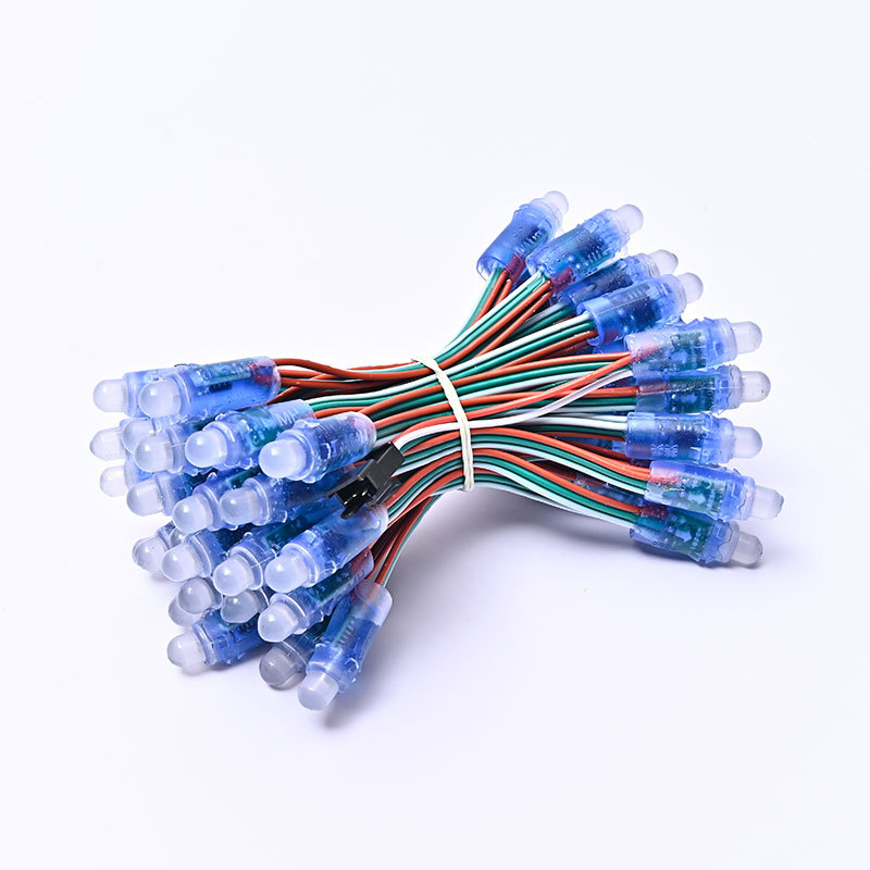 12V WS2811 Waterproof 12mm RGB 50pcs Led Pixel Christmas String Lights