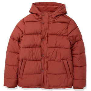 Chaqueta hinchada de invierno de manga larga de color negro al por mayor chaquetas acolchadas de trabajo clásicas de alta calidad para hombre con color personalizado - Product Image 6