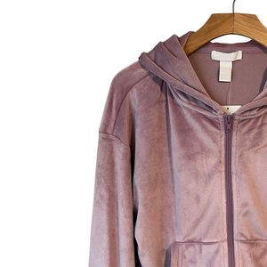 Sweat à capuche confortable pour homme adulte en velours d'hiver 300 GSM avec fermeture éclair et manches longues couleur grise vêtements décontractés sweat à capuche - Product Image 2