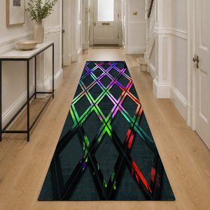 <b>RUGS</b> DEPOT LXDP-0994 Wholesale Charcoal Grey Modern Vintage Digital Printed Machine Washable Chenille Area <b>Rug</b> <b>Non</b> <b>Slip</b> - Product Image 5