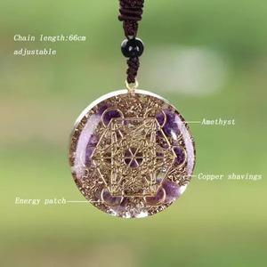 Collar colgante de cristal de orgonita más vendido para trabajo de energía o alineación de chakras y meditación a precio directo de fábrica - Product Image 6