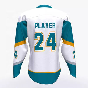 Maillot de hockey sur glace personnalisé de haute qualité, tissu 100% polyester, vêtements de sport unisexe, maillot de hockey sur glace, service OEM, élégant - Product Image 5