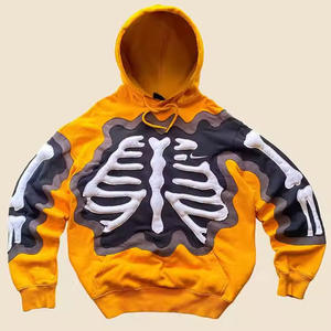 Venta al por mayor personalizado Sun Faded Hoodie fabricante personalizado pulóver puff impreso Sudadera con capucha - Product Image 1