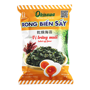 Sabor a ajo frito 12g Bolsa crujiente Nutricional Okinawa Algas marinas Uvas de mar Snack Servicio OEM 100% Vietnam natural Estante de 1 año - Product Image 2