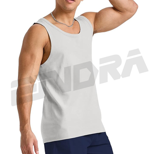 Débardeur de fitness grande taille à séchage rapide pour hommes t-shirt d'entraînement musculaire d'été chemise sans manches respirante pour la musculation OEM ODM - Product Image 4