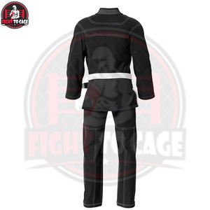 บริการ OEM ODM คุณภาพดี น้ำหนักเบา ยืดหยุ่น ระบายอากาศได้ดี ชุดยูนิเซ็กซ์ โพลีเอสเตอร์ผสมคอตตอน สำหรับบราซิลเลียนยิวยิตสู ศิลปะการต่อสู้ - Product Image 5