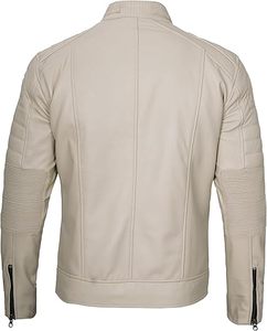 Veste en cuir de motard pour hommes à la mode de style luxe la plus vendue veste de moto originale en cuir de vachette et respirante pour hommes - Product Image 6