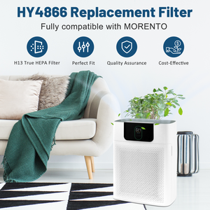 เครื่องฟอกอากาศอัจฉริยะ Cobectal HY4866 สำหรับห้องขนาดใหญ่ 1076 ตารางฟุต ติดตั้งผ่านพอร์ต USB พร้อมแผ่นกรอง HEPA H13 ใช้พลังงานไฟฟ้า วัสดุทำจากพลาสติก - Product Image 3