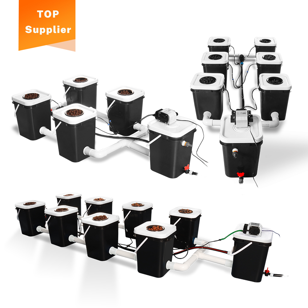 SunPlus New Deep Water Culture 5 Gallonen 4 6 8 10 12 Site Bubble Flow Eimer DWC RDWC Hydro ponic Growing System Kits