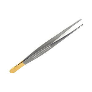 Pinzas para Tejidos DeBakey de Acero Inoxidable Alemán MEDIHEAL SURGICAL CORPORATION, Doradas, 7 3/4 Pulgadas, Rectas, Instrumentos Quirúrgicos - Product Image 2