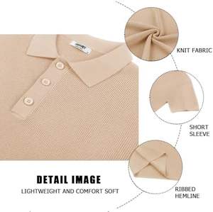 Polo de algodón 100% de alta calidad para hombre, diseño personalizado, nuevo logotipo, patrón sólido, tela de punto, logotipo frontal, venta al por mayor para Polo - Product Image 5