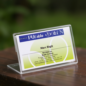 อะคริลิคใสทนทานขนาด 100 x 52 มม. สำหรับใส่ป้ายชื่อและบัตร แพ็ค 10 ชิ้น - Product Image 3