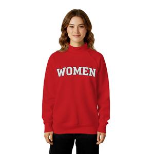 Sweat-shirt à col montant pour femme, manches longues, en tissu extensible léger, polyester/coton, coupe moderne, fournisseur - Product Image 1