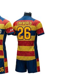 New Custom Soccer Club Sets Home Away Heat-Transfer Printing Breathable Autumn Solid Front Custom Number Football Uniform - Product Image 3