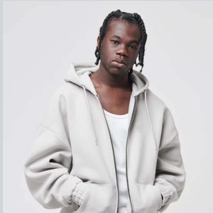 IOTA SPORTS Français Terry Zip Up Polaire Hoodies En Gros Logo Personnalisé DTG Imprimer Surdimensionné Goutte D'épaule Hoodies & Sweatshirts - Product Image 5