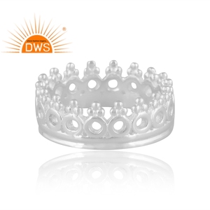 El mejor diseño de anillo de banda de Plata de Ley 925, proveedor de joyería de diseño personalizado para mujeres, regalo para HerFashion Jewelry, collares de moda - Product Image 3