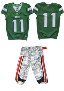 Camiseta de fútbol americano personalizada del equipo juvenil con pantalones cortos acolchados uniformes deportivos impresos por sublimación - Product Image 3