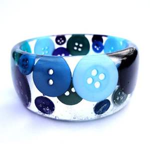 HACIENDO Joyería Resina Acrílico Pulsera Brazalete Exagerado Deslumbrante Multicolor Ancho Irregular Cuadrado Acrílico Pulseras para - Product Image 4