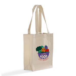 Customized <b>Medium</b> Cotton Tote <b>Bags</b> with Durable Full Gusset & Letter Pattern Daily Use Beach <b>Bags</b> TF210 Model - Product Image 2