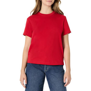 เสื้อยืดผู้หญิงโพลีเอสเตอร์ แห้งเร็ว ผ้าตาข่าย ระบายอากาศ โครงสร้างเส้นใยเบา ด้านในเรียบเนียน ระบายอากาศได้ดี ลายสวยงาม ทรงหลวม สวมใส่สบาย - Product Image 1