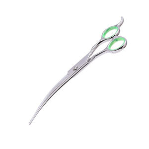 Ciseaux de toilettage pour animaux de compagnie en acier inoxydable allemand Ciseaux de toilettage pour animaux de compagnie à lames incurvées et durables avec repose-doigt - Product Image 6