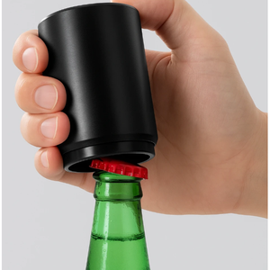 Ouvre-bouteille magnétique manuel en plastique, mini, portable, écologique, avec design push-pull - Product Image 3