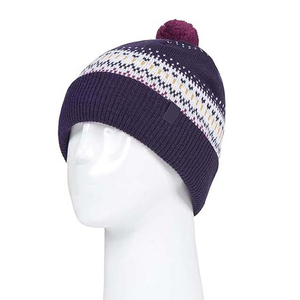 Gorro de Punto Jacquard Unisex con Pompón, Diseño 2026, Patrón Geométrico, Gorro Casual de Invierno, 100% Acrílico, para Adultos - Product Image 1