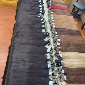 Extensiones de Cabello Vietnamita de Alta Calidad, Color Natural, Liso, Cabello Virgen con Cutícula Alineada, Sin Procesar, Sin Enredos, Sin Caída - Product Image 2