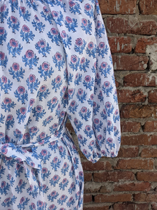 Vestido estampado a mano vestido de gasa de algodón indio vestido Boho hippy floral Boho - Product Image 2