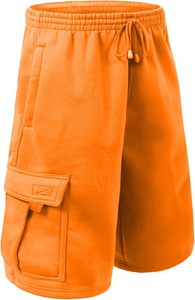 Pantalones cortos de felpa francesa para hombre, informales, con cintura elástica y cordón ajustable, servicio OEM, ropa de calle, pantalones cortos de gimnasio - Product Image 2