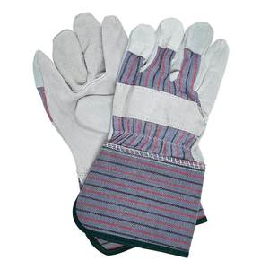 Safety Work Gloves with Leather Palm Canvas Material for Durable Comfort - Product Image 1