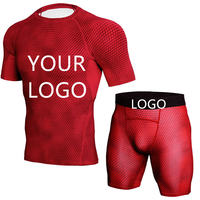 Ensemble de lutte tricoté personnalisé pour hommes, respirant, imprimé numériquement, 140 GSM, 100 % polyester, pour le karaté et les arts martiaux, avec logo personnalisé