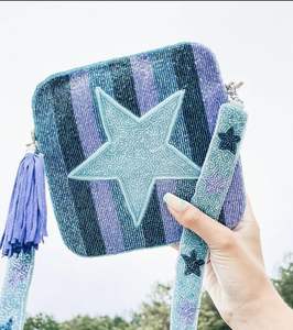 Pochette à monnaie douce faite à la main avec broderie sac à main compact perlé pour filles sac à main perlé par mohsin artisanat - Product Image 1