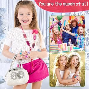 Anillos ajustables de gemas de diamantes de imitación para niñas pequeñas, anillos de juego para niños en caja para niñas, regalos de cumpleaños - Product Image 2