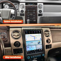 Aucar 12.1 "dernier Android 13 Tesla Style écran voiture stéréo vidéo lecteur DVD GPS Navigation pour Ford F150 2009-2012 autoradio