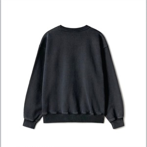 Vente en gros de sweatshirt en molleton unisexe en coton vierge logo imprimé personnalisé sweatshirts à col rond personnalisés surdimensionnés pour hommes - Product Image 5