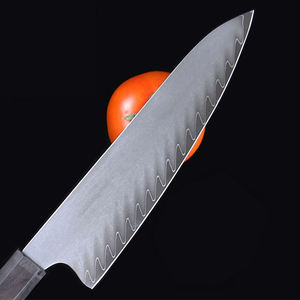 Couteau de chef en acier à haute teneur en carbone forgé à la main Pro Sharp couteau de cuisine en bois d'olivier vente en gros personnalisé OEM ODM usine de coutellerie - Product Image 5