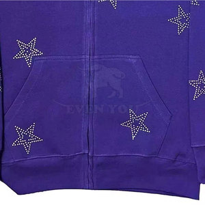 Sweat-shirts à strass scintillants pour hommes, sweat-shirt décontracté élégant avec pierres brillantes pour unisexe - Product Image 5