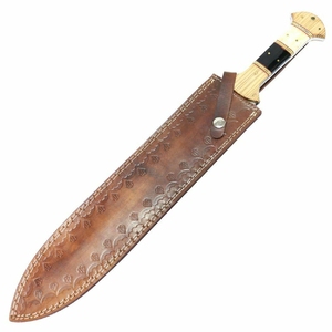 Beautiful Custom Hand-Made Damascus Steel Hunting <b>Sword</b> Unique New Outdoor Survival Knife with <b>Wood</b> Handle OEM Supported - Product Image 2