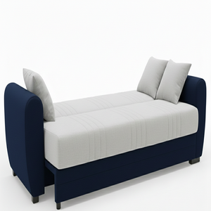 Sofá Cama Convertible Ecológico con Armazón de Madera Maciza, Mecanismo Clic Clac, Tapicería de Tela Estilo Europeo, Acolchado - Product Image 3