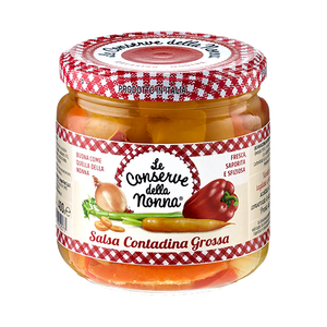Conserves de la Grand-mère : Sauce rustique grossière 400g x 12 pièces, mélange d'épices et d'assaisonnements - Product Image 1