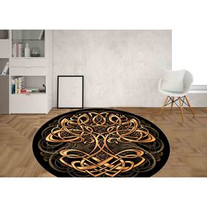Tapis imprimé - Tapis Arbre de Vie, moderne, facile à nettoyer, cadeau de pendaison de crémaillère, avec tapis à poils doux - Product Image 1
