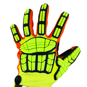 Gants de travail de sécurité personnalisés en cuir de chèvre Gants d'hiver en cuir canadien avec logo imprimé - Product Image 3