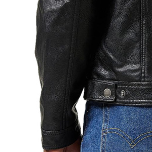 Chaqueta de Cuero de Piel de Oveja de Diseño Impermeable y Elegante, Chaqueta de Cuero Genuino Unisex - Product Image 4