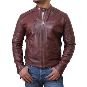 Veste en cuir matelassée élégante et durable pour homme, classique pour l'hiver, avec poignets ajustables, plusieurs couleurs, grandes tailles. - Product Image 2